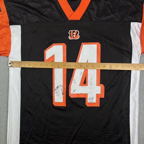 Reebok Cincinnati Bengals Andy Dalton NFL Football Jersey Black Orange‎ Mens XL - Picture 7 of 7
